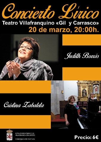 Concierto Lírico en el Teatro Villafranquino Gil y Carrasco