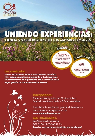 Seminarios “Uniendo experiencias: Ciencia y saber popular en Los Ancares Leoneses”