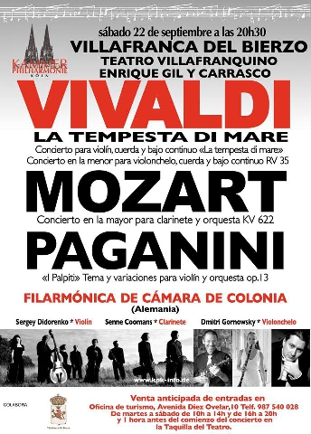 La Orquesta Filharmónica de Cámara de Colonia en Villafranca del Bierzo