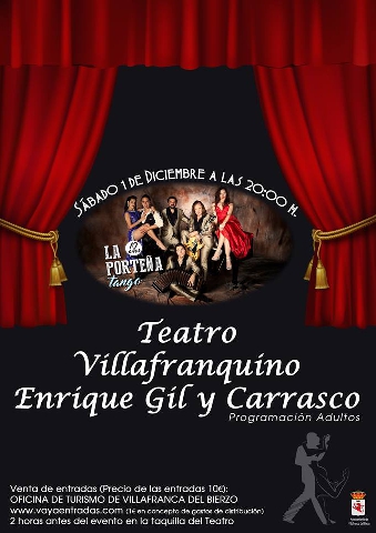 La Porteña llevará el mejor tango Argentino al Teatro Villafranquino