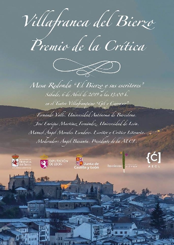 Foto de Villafranca del Bierzo falla este sábado el Premio Nacional de la Crítica Literaria