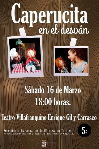 Caperucita en el desván llega al Teatro Villafranquino