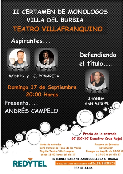 II Certamen de Mon贸logos Villa del Bierzo