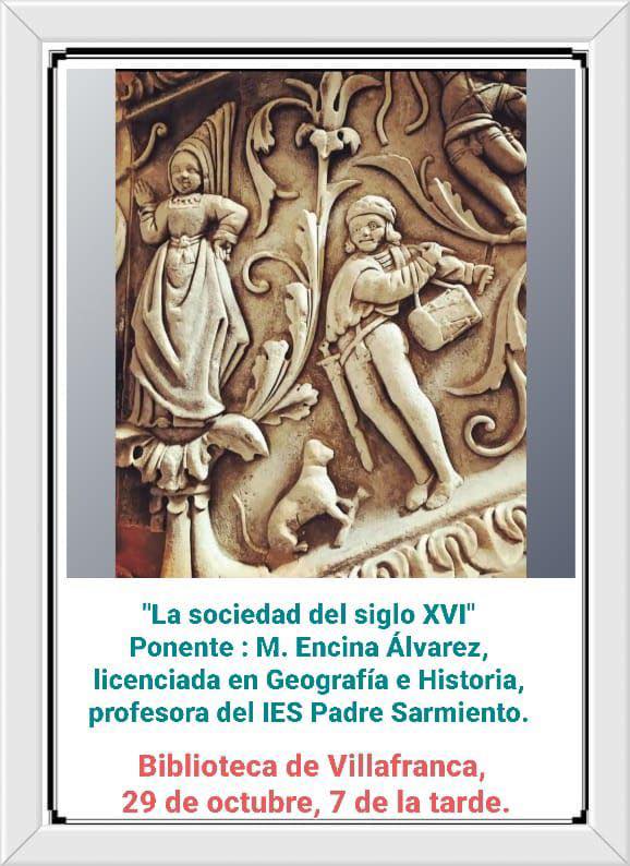 Foto de Ponencia “La sociedad del siglo XVI”