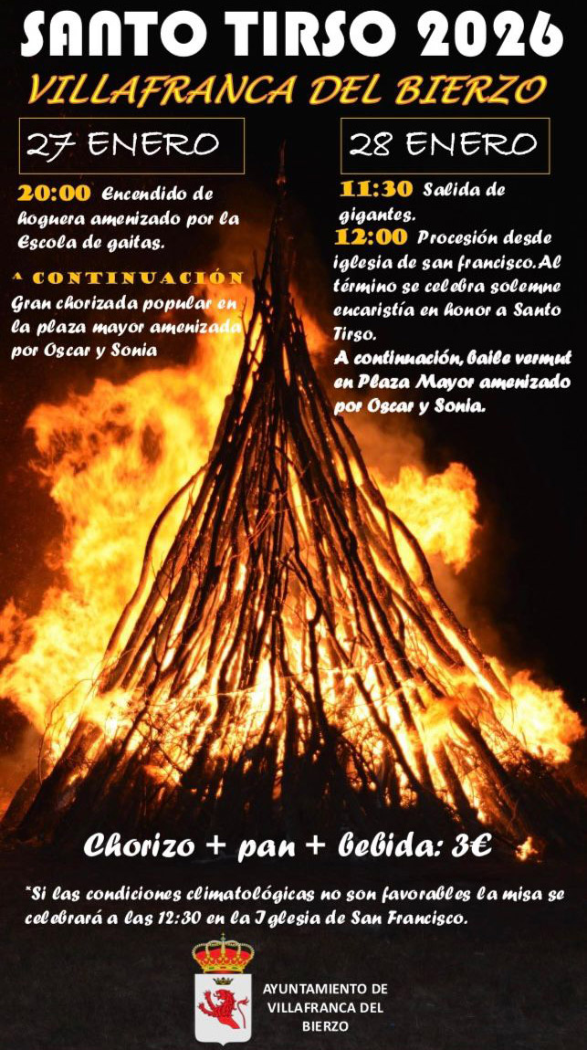 Foto de Los días 27 y 28 de enero fiesta de Santo Tirso en Villafranca del Bierzo