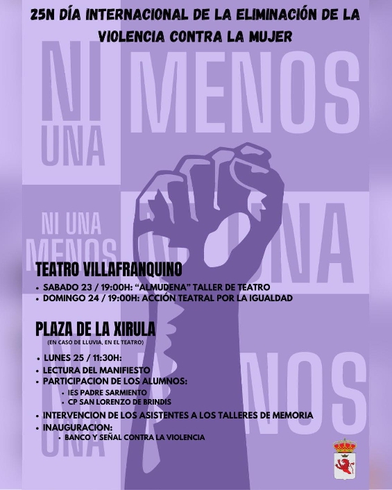 Foto de IMPORTANTE - CAMBIO DE LUGAR 25N DÍA INTERNACIONAL DE LA ELIMINACIÓN DE LA VIOLENCIA CONTRA LA MUJER