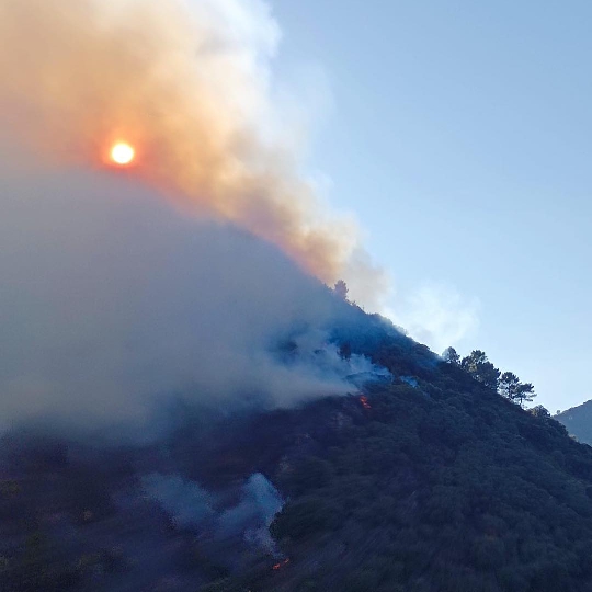 Foto de Incendio en Villafranca del Bierzo