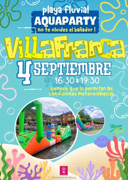 Foto de Aqua Party en la Playa Fluvial de Villafranca del Bierzo