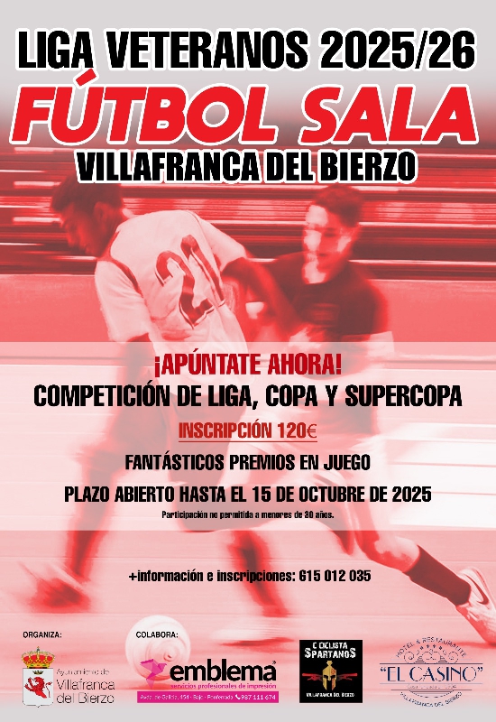 Foto de Apertura Inscripciones Liga de Fútbol Sala
