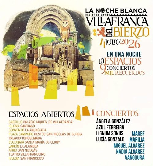 Foto de La Noche Blanca del Patrimonio de Villafranca presenta nueve conciertos en diez espacios