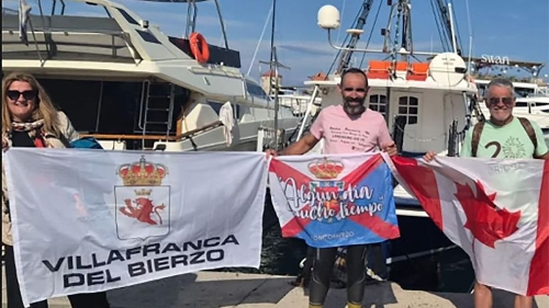 Foto de Basurco cumple su reto solidario y lleva la reivindicación de una sanidad digna para El Bierzo hasta Asia