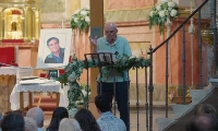 Foto de Los amigos de Hernán Alonso Abella le rinden homenaje en la colegiata de Villafranca del Bierzo