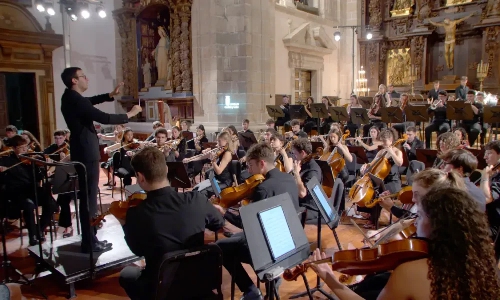 Foto de La OSCYL Joven abre el ciclo de conciertos de verano en Villafranca del Bierzo